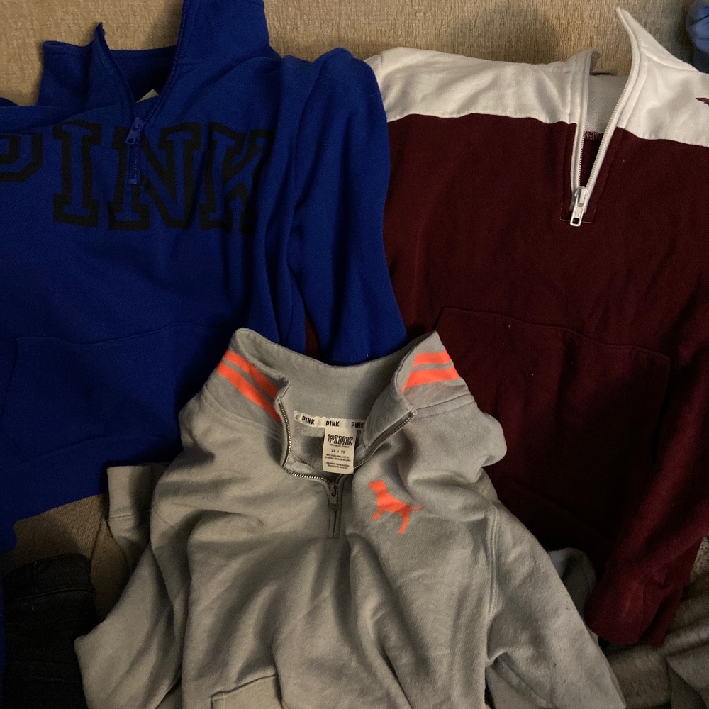 Pink sweatshirts